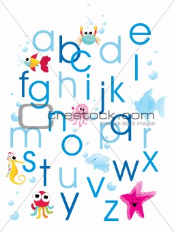 abstract alphabet background