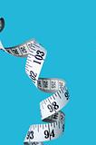 measuring tape spiral diet concept