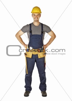 confident young manual worker