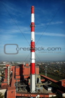 Heating plant, chimney 150m