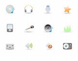 icons for common digital music media