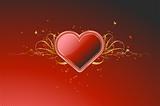  shiny red heart 