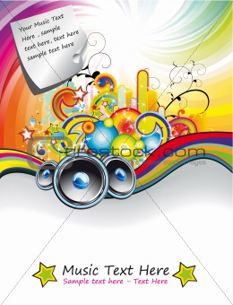 Rainbow Music Event Flyer
