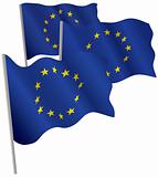 Eurounion 3d flag.
