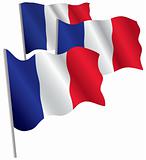 France 3d flag.