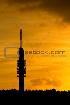telecom tower @ sunset