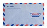 Air mail envelope, isolated