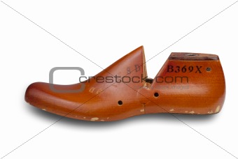 Shoe form, isolated