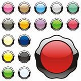 vector isolated buttons
