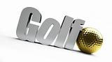 golf championship, gold ball