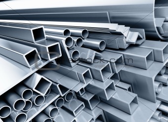 metallic pipes, corners, types