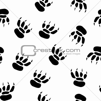 Abstract pawprint background.