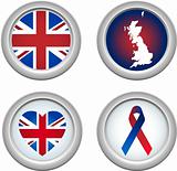 United Kingdom Buttons
