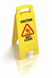 "Caution - Wet Floor" Sign
