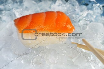 sushi on ice