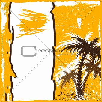 Grunge palm