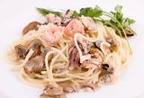 Pasta with seafood 