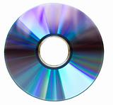 DVD disk on white