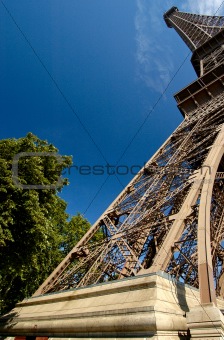 Eiffel Tower in Wide Angle