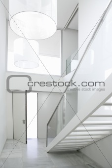 Home interior stair white architecture lobby  