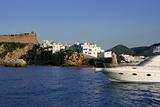 Ibiza landmark island in Mediterranean sea