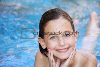girl swimming