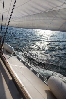 Sailing into the wind / sunlight