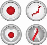 Japan Buttons