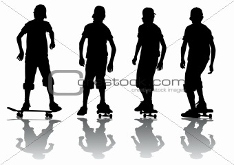 Boy on skeytboarde