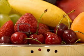 Summer fruits closeup