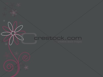 Abstract Pink Flowers