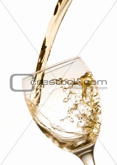 Splashing White Wine
