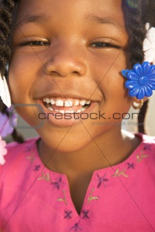 Adorable african american girl