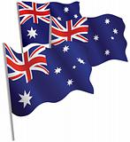 Commonwealth of Australia 3d flag.