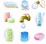 Set of accessories for personal hygiene