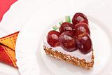 fancy cake with grapes