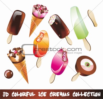 Ice Creams Icon Set