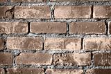 Brick wall of a building background