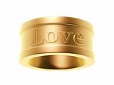 golden love ring