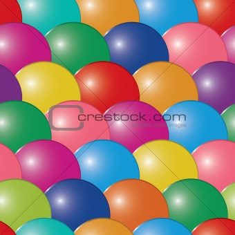 Abstract bubbles multicolor background. Seamless.