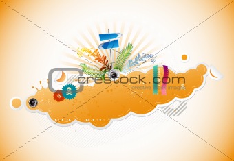 abstract vector poster for your text