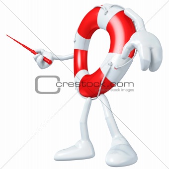 3D Lifebuoy Character