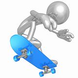 3D Character Skateboarding