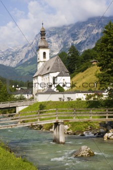 Little church in the alps