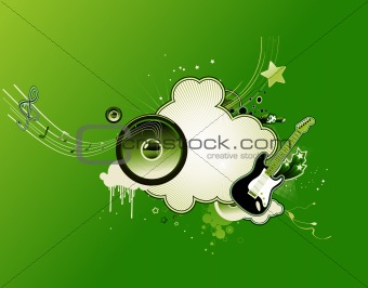 music abstract frame