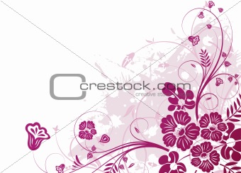 Grunge Floral background