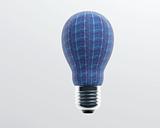 Solar panel bulb light