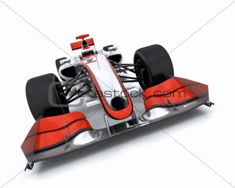 3d render of a F1 car