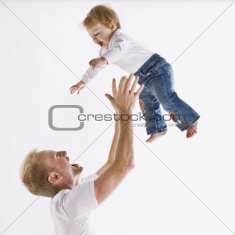 Father Playing with Daughter