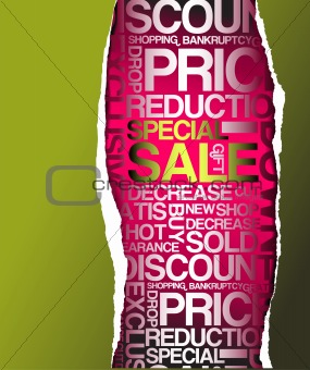 Green sale discount advertisement